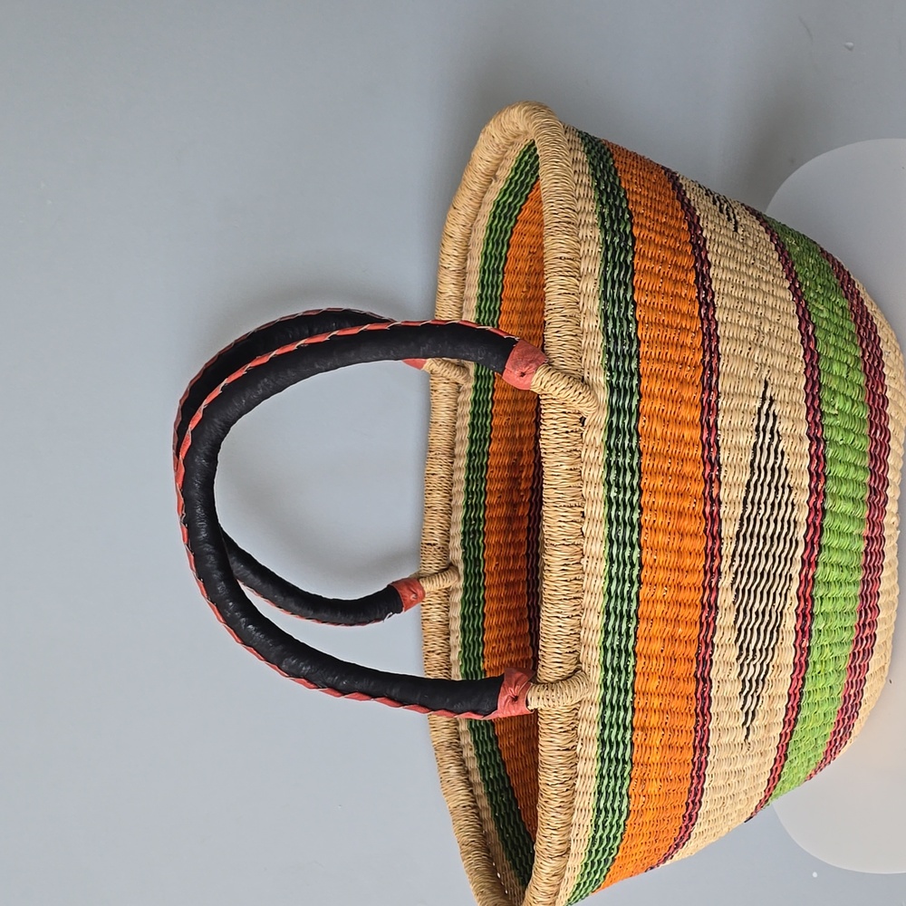 Large Wandwoven Multicolor Market Basket